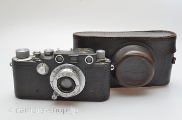 Military Leica IIIC gray STEP Elmar 3.5/5cm Luftwaffen-Eigentum with gray case