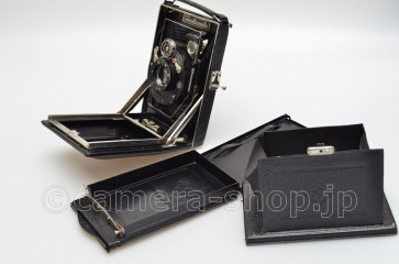 K.W. Patent-Etui 6.5x9cm Schneider Radionar 6.3/10.5cm w/film pacck holder, case
