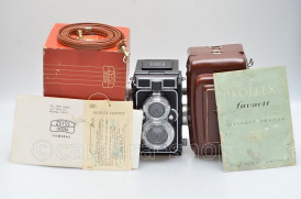 ZEISS IKON Ikoflex Favorit Tessar 3.5/75mm w/case,box and more 
