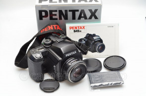 PENTAX 645N SMC PENTAX-FA 645 1:2.8 75mm FRB_CAP STRAP MANUAL BOX	