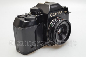 CONTAX 167MT Tessar 2.8/45 red T* w/CAP,CONTAX UVfilter